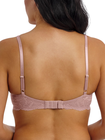 Wacoal Vivid Attraction Underwired Balcony Bra, Woodrose - view 2, Woodrose