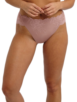Wacoal Vivid Attraction High Leg Knickers, Woodrose, Woodrose