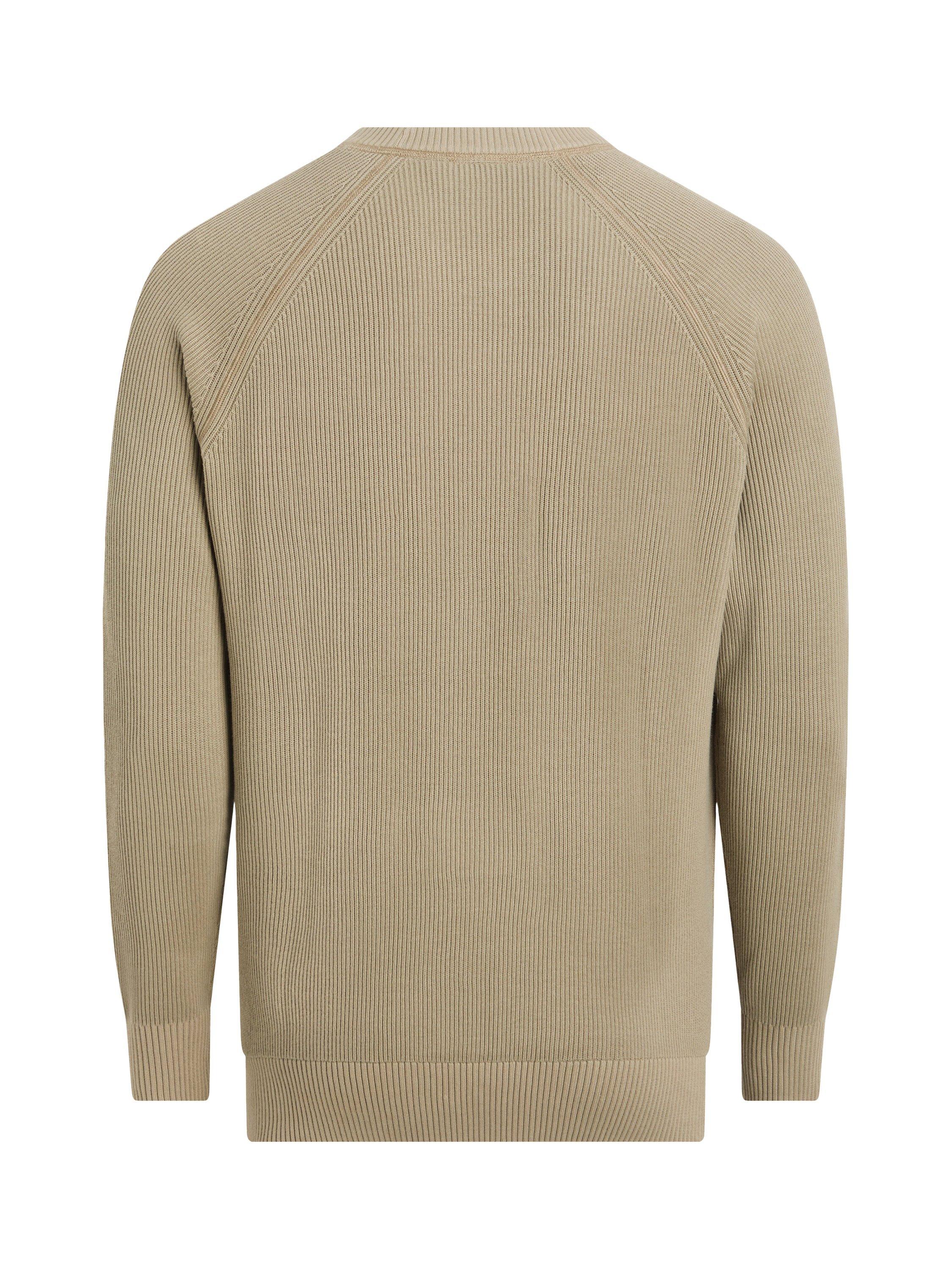Product image 7 of 7, which shows Calvin Klein Jeans Cotton Crew Neck Jumper, Beige, S