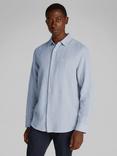 Calvin Klein Linen Blend Regular Fit Stripe Shirt