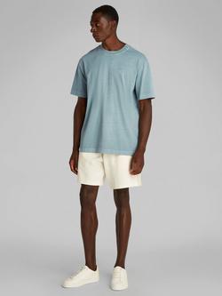 Calvin Klein Cotton Regular Fit Short Sleeve Applique Logo T-Shirt, Trooper - view 2, Trooper