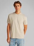 Calvin Klein Jeans Cotton Applique Regular Fit T-Shirt, Oatmeal