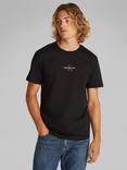 Calvin Klein Mono Logo Cotton Regular Fit T-Shirt, Black