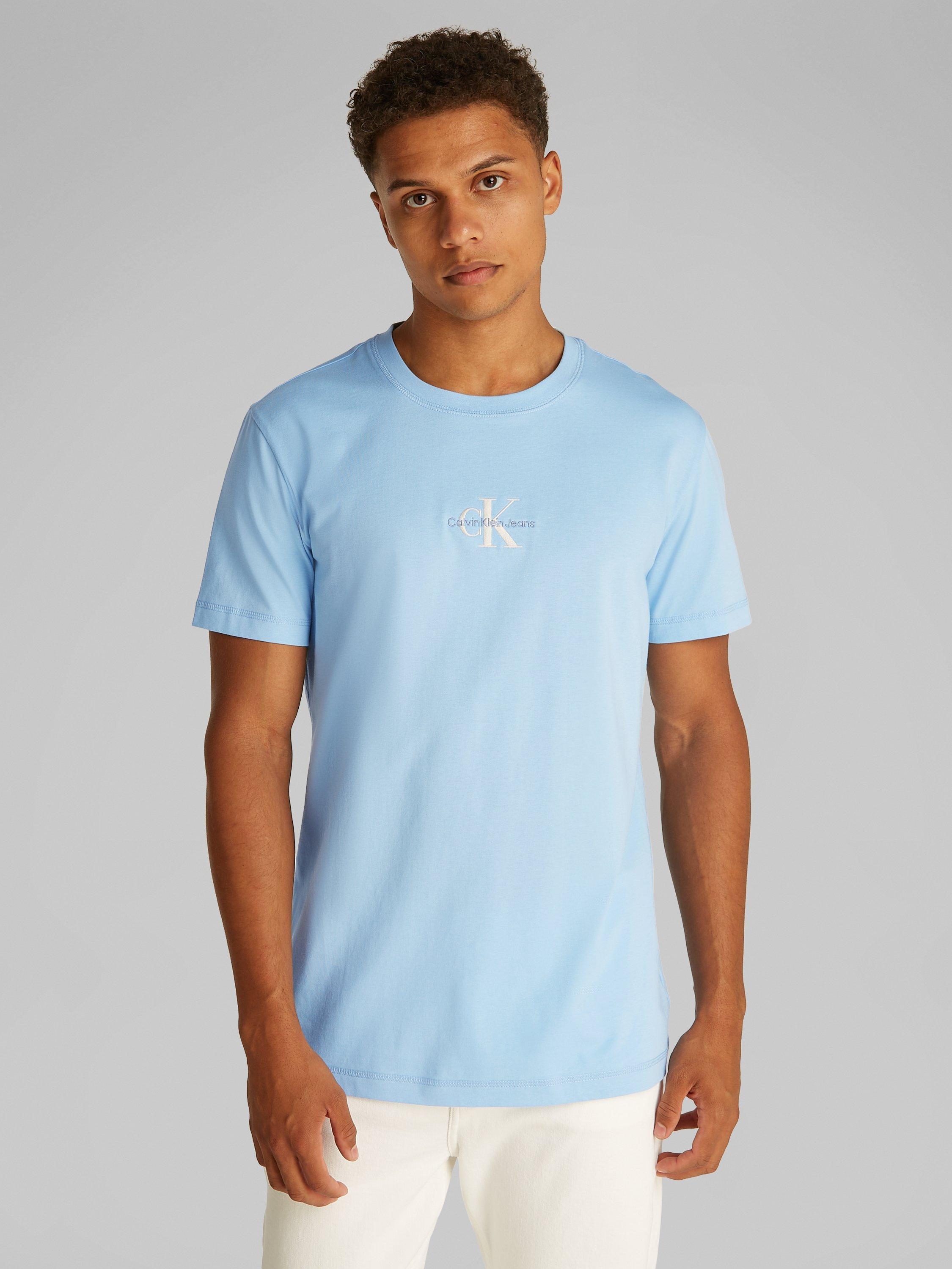 Calvin Klein Monologo Cotton T-Shirt, Blue