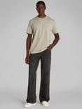 Calvin Klein Jeans Cotton Regular Fit Short Sleeve Painted Logo T-Shirt, Laurel Oak