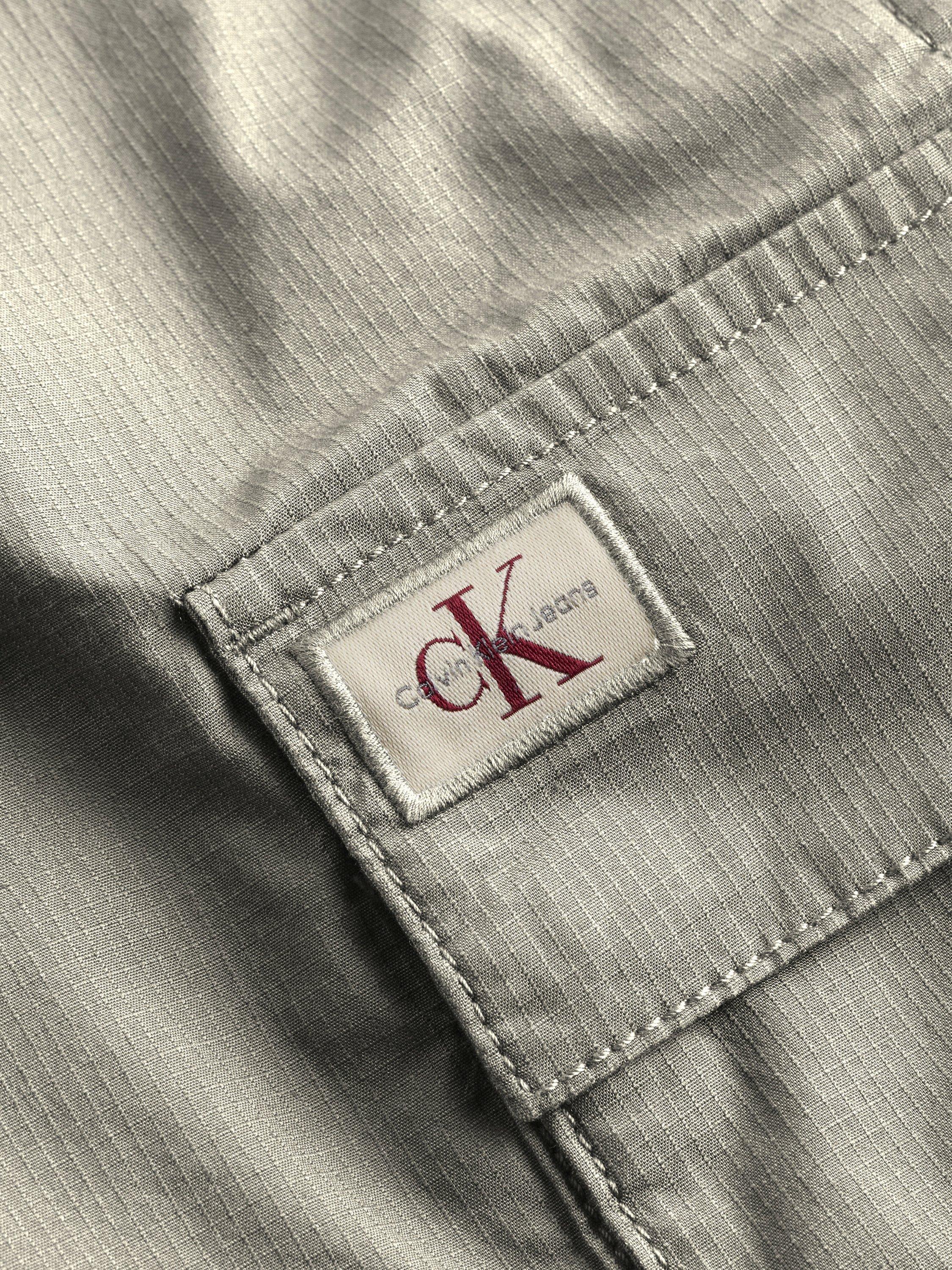 Product image 5 of 7, which shows Calvin Klein Jeans Cotton Blend Cargo Shorts, Laurel Oak, 28R