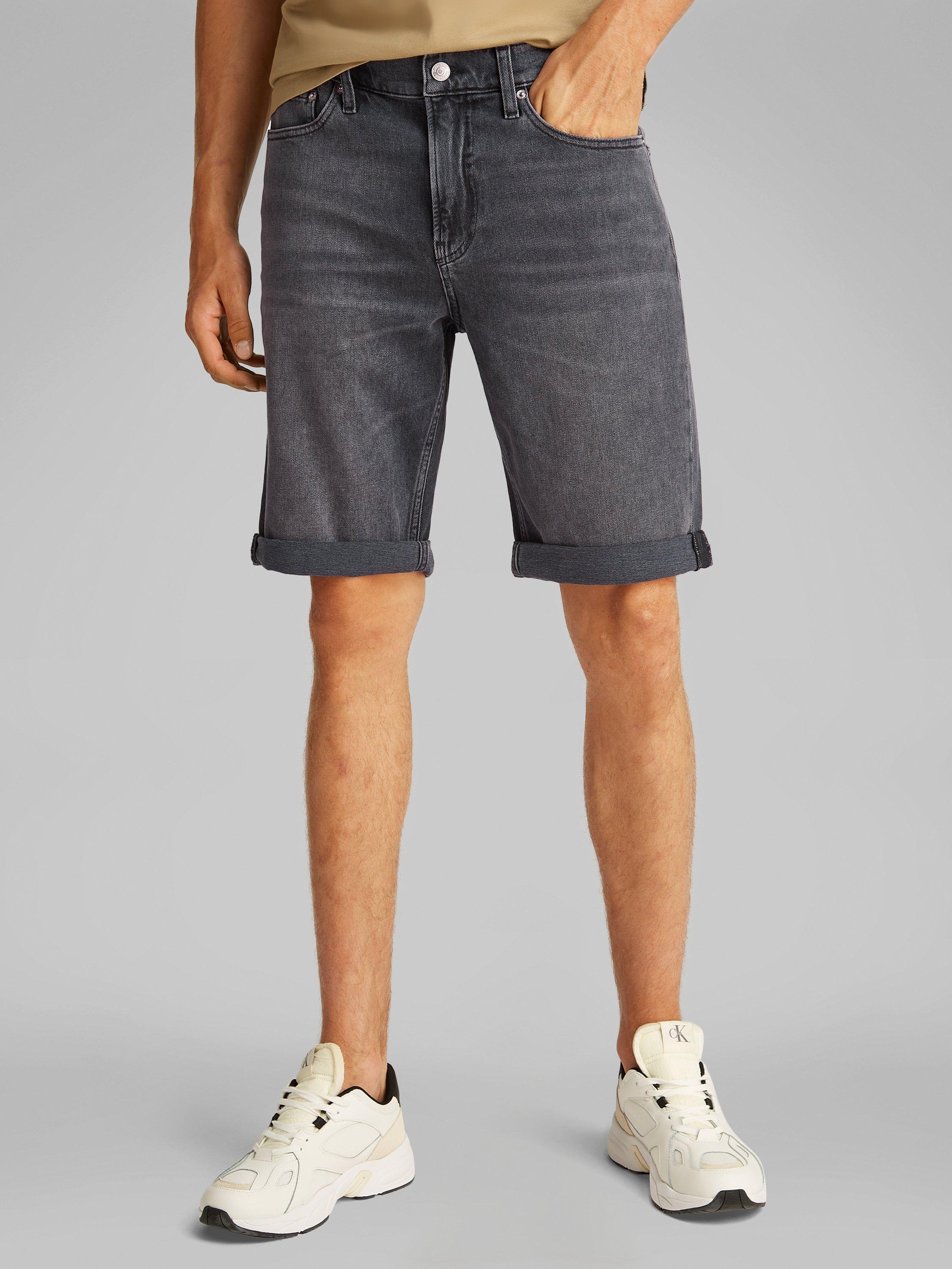 Product image 1 of 6, which shows Calvin Klein Slim Fit Shorts, Denim Grey, 28R