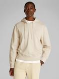Calvin Klein Cotton Applique Hoodie, Oatmeal