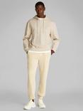 Calvin Klein Cotton Applique Hoodie, Oatmeal