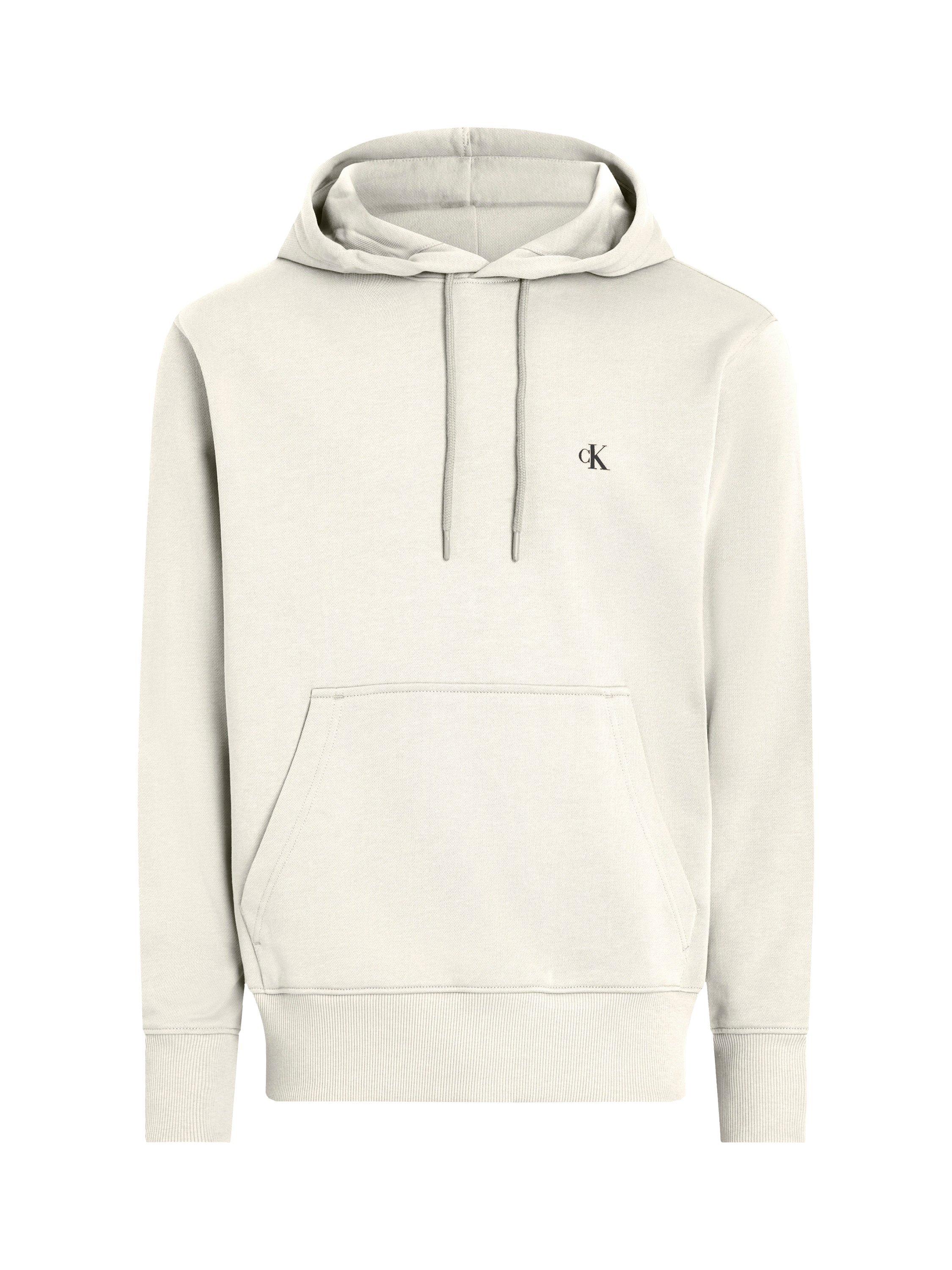 Product image 1 of 2, which shows Calvin Klein Painted Cotton Regular Fit Hoodie, Tofu, XS