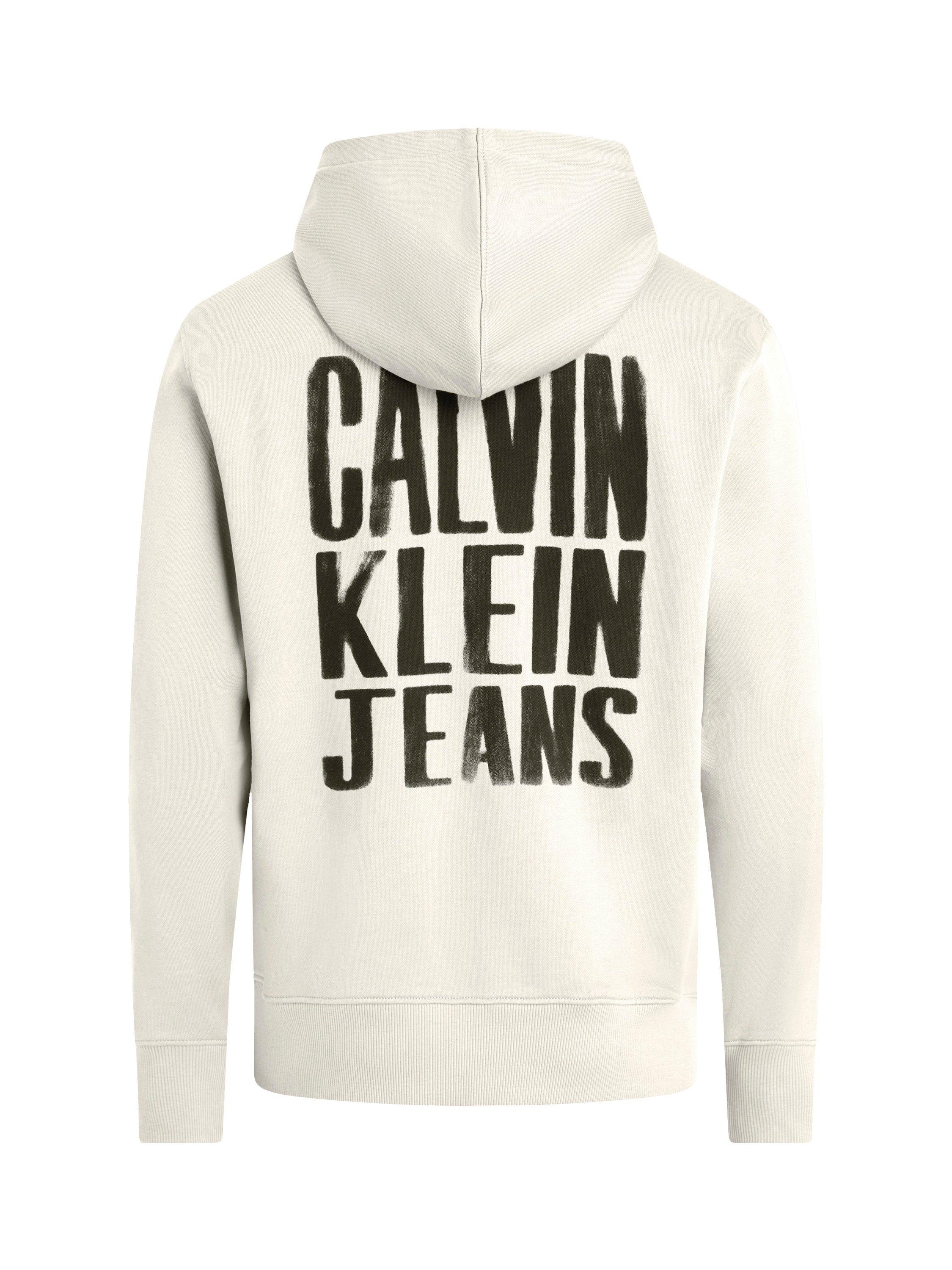 Product image 2 of 2, which shows Calvin Klein Painted Cotton Regular Fit Hoodie, Tofu, XS