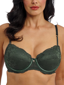 Wacaol Natsuki Underwired Balcony Bra, Juniper, Juniper