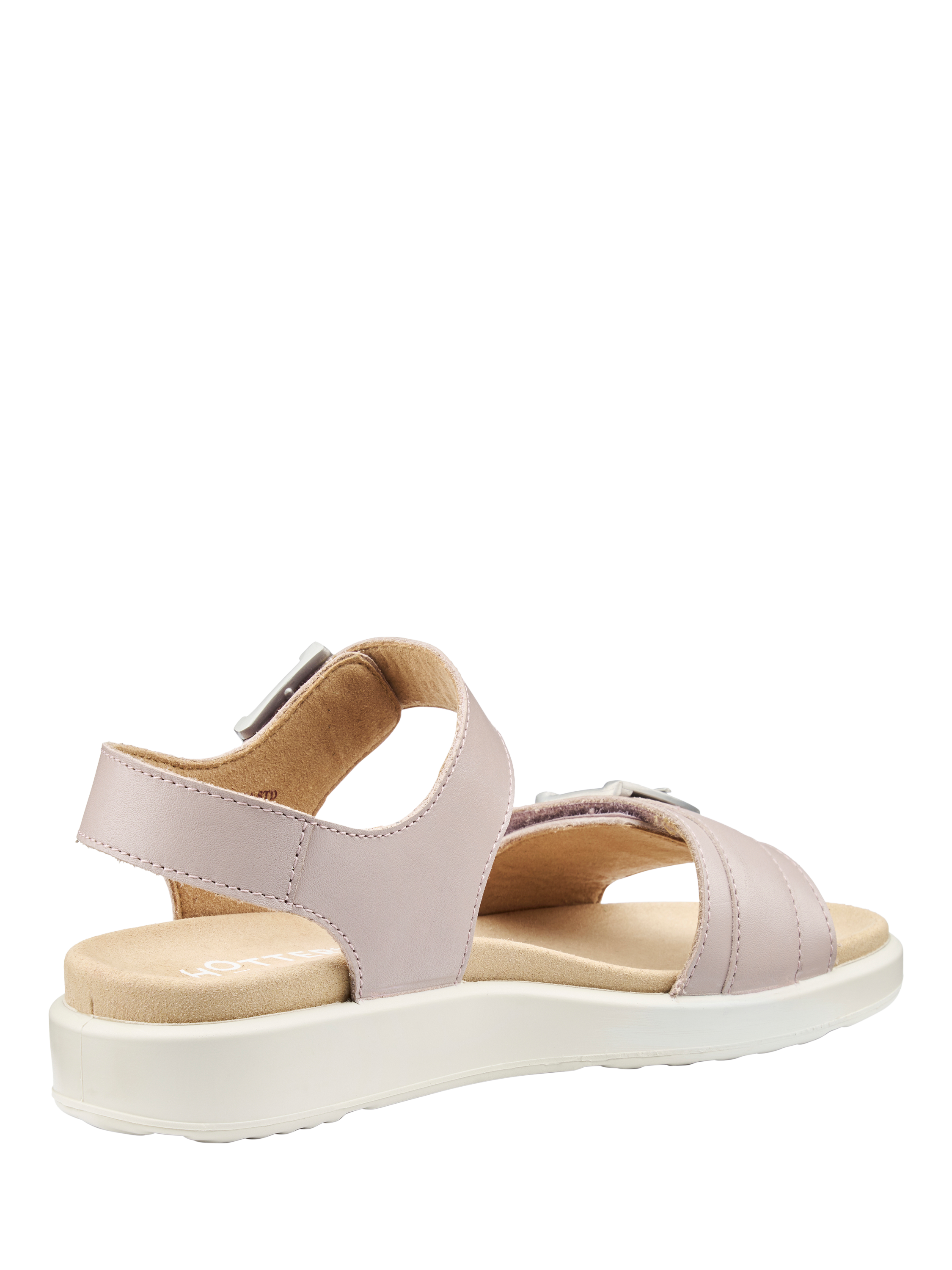 Product image 4 of 4, which shows Hotter Palma Leather Sandals, Light Mink, 3