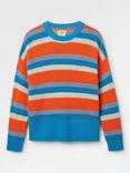 Passenger Reflection Stripe Jumper, Orange Multi Stripe
