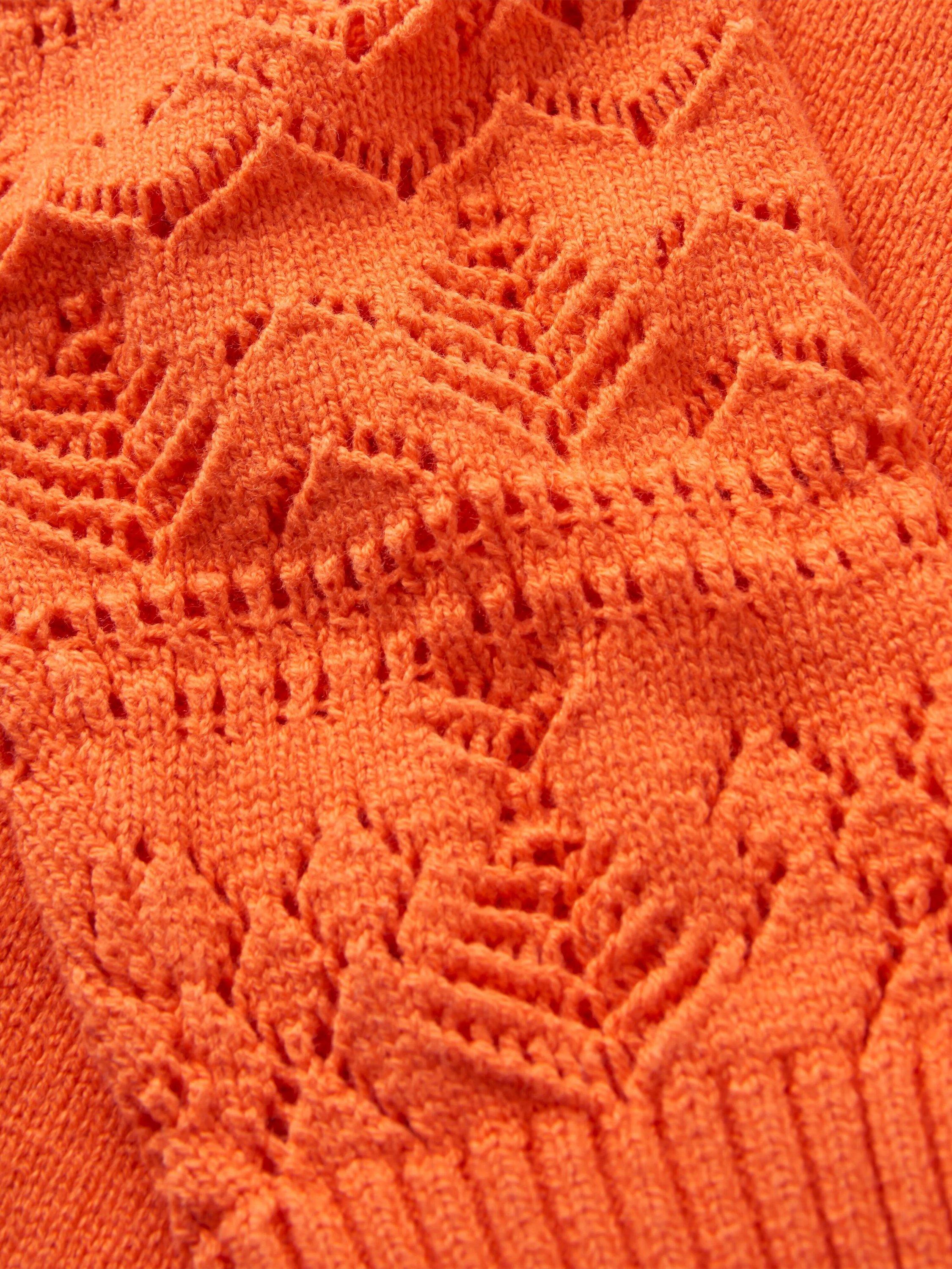 Product image 4 of 6, which shows Passenger Reflection Knit Cardigan, Ember Orange, S