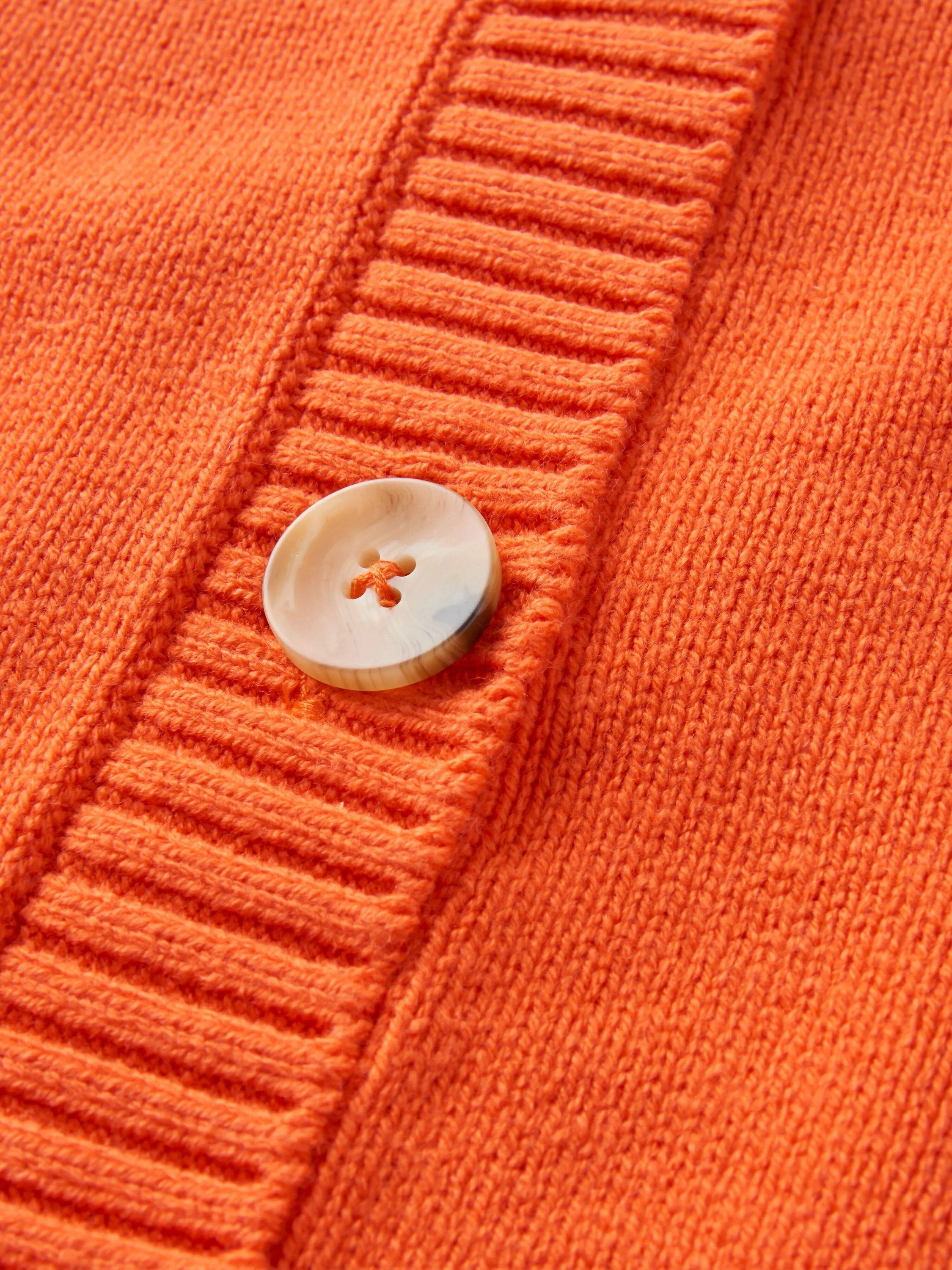 Product image 5 of 6, which shows Passenger Reflection Knit Cardigan, Ember Orange, S
