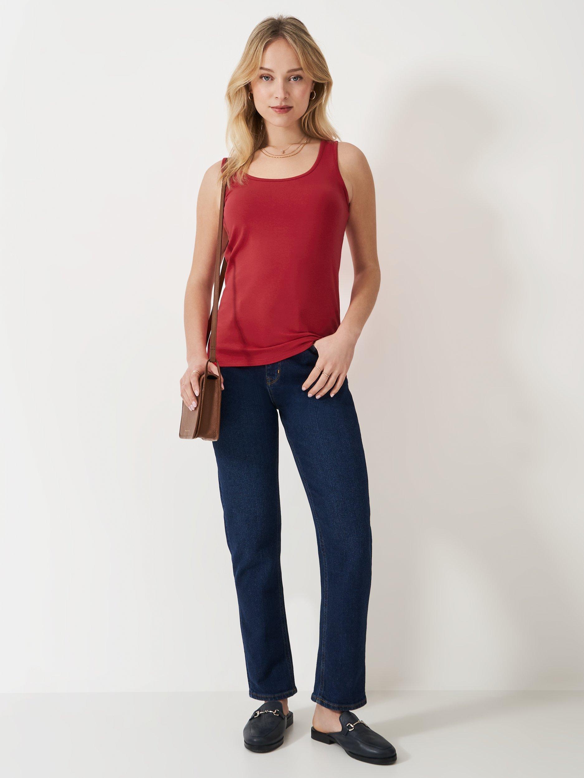 Product image 2 of 5, which shows Crew Clothing Classic Vest, Red Wine, 10
