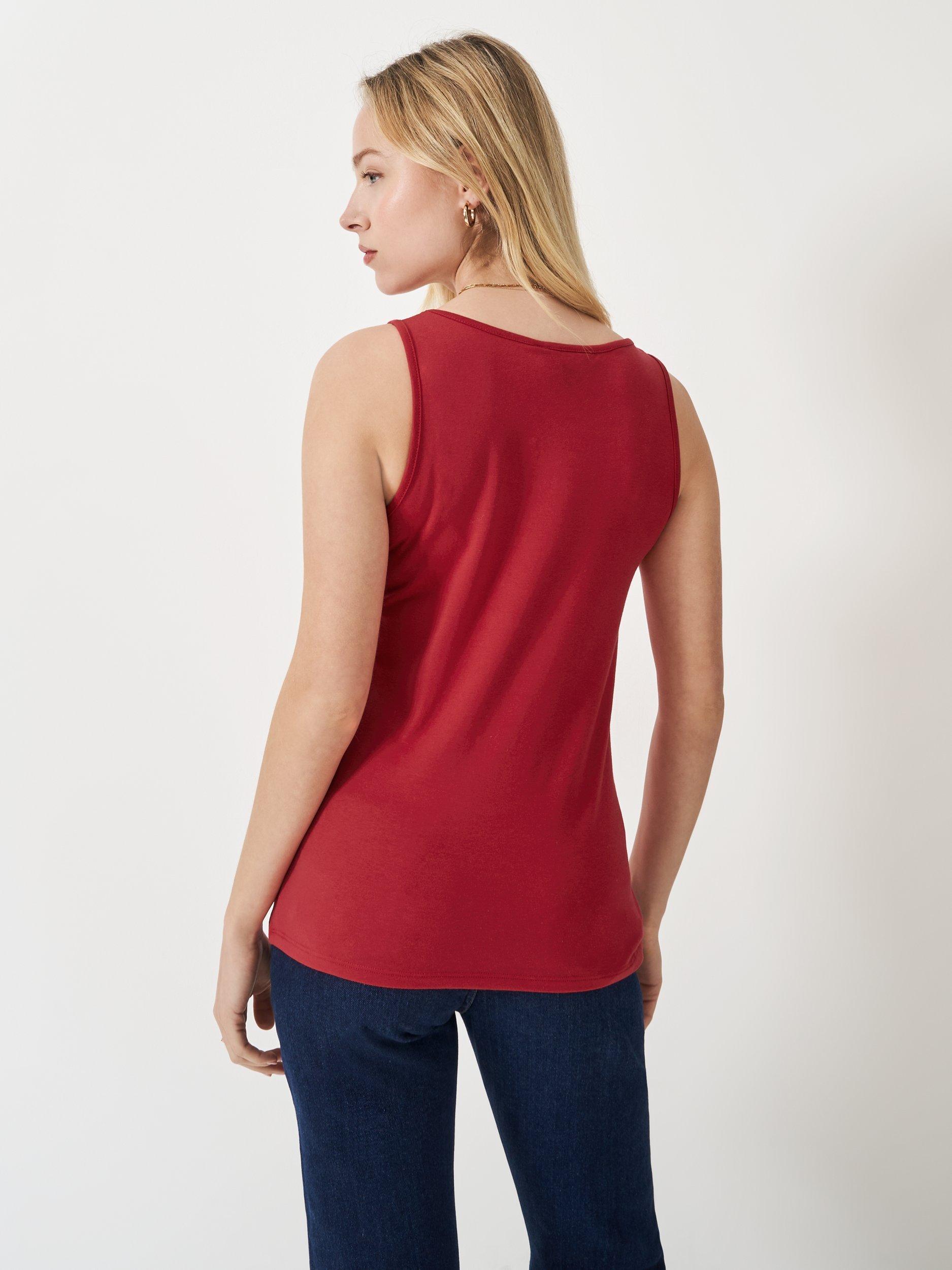 Product image 3 of 5, which shows Crew Clothing Classic Vest, Red Wine, 10