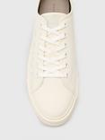 AllSaints Biggy Low Top Canvas Trainers, Off White