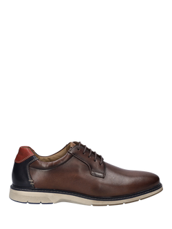Josef Seibel Stuart 03 Leather Formal Lace-Up Shoes, Castagne - view 2, Castagne