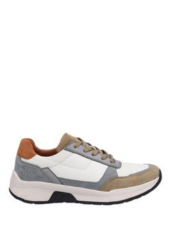 Josef Seibel Mitchell 10 Leather Blend Trainers, Natural, Natural