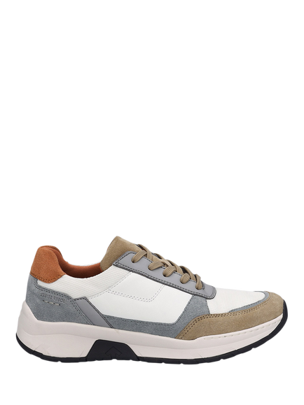 Josef Seibel Mitchell 10 Leather Blend Trainers, Natural, Natural