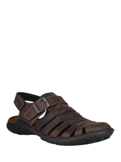 Josef Seibel Logan 70 Leather Fisherman Sandals, Mocca - view 2, Mocca