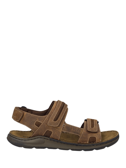 Josef Seibel Maverick 23 Leather Walking Sandals, Cognac, Cognac