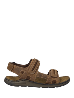 Josef Seibel Maverick 23 Leather Walking Sandals, Cognac - view 2, Cognac