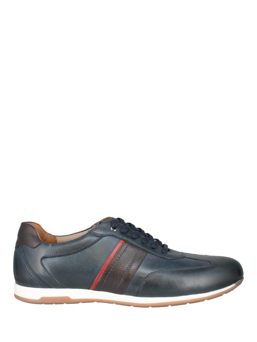 Product image 1 of 3, which shows Josef Seibel Colby 04 Leather Trainers, Blue Kombi, 7