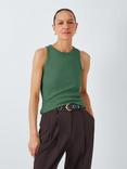 John Lewis Ribbed Cotton Vest, Green