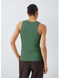 John Lewis Ribbed Cotton Vest, Green