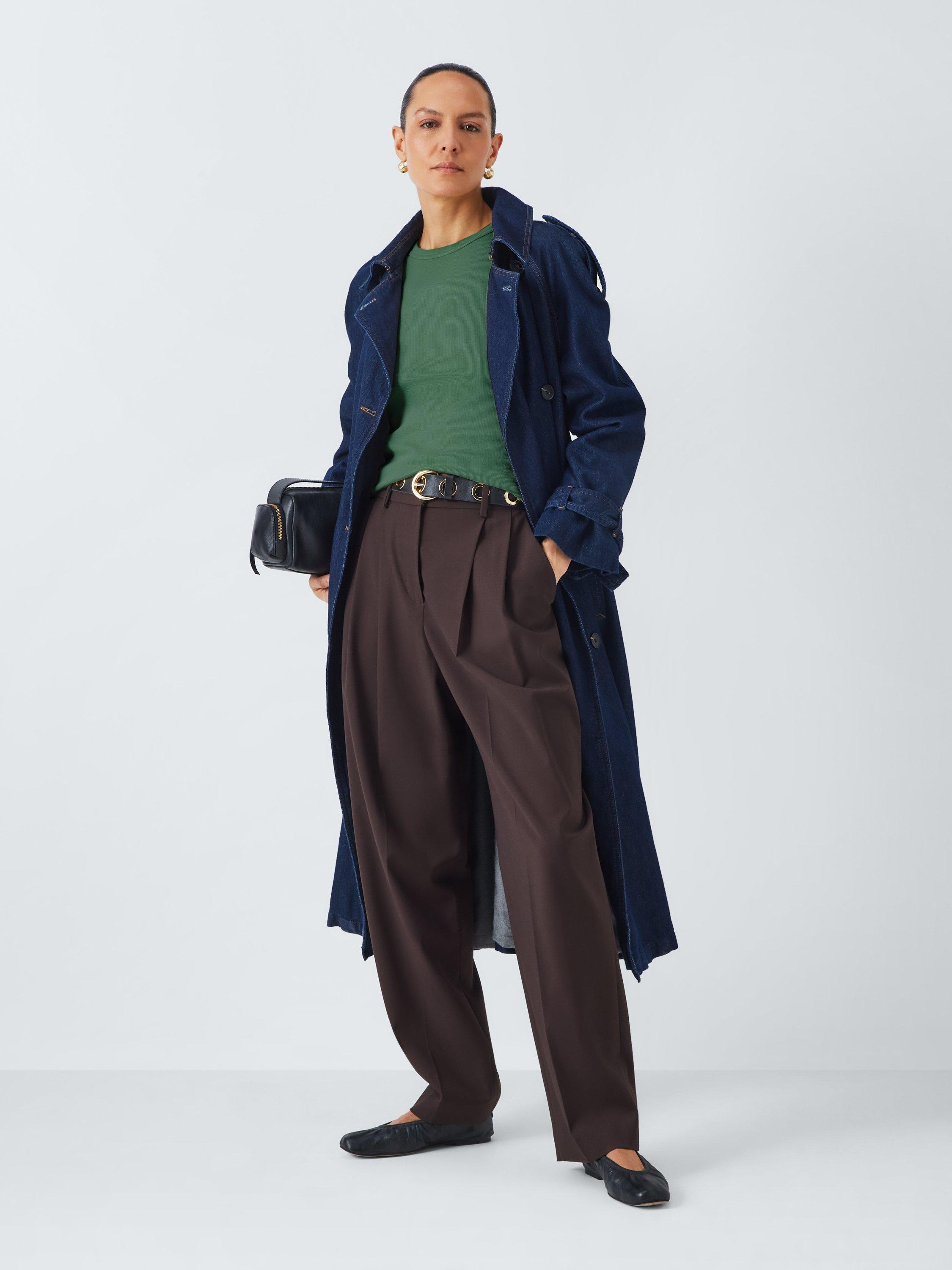 Product image 3 of 6, which shows John Lewis Ribbed Cotton Vest, Green, 6