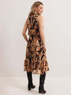 Phase Eight Alma Floral Double Layer Dress, Multi - view 2, Multi