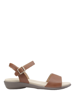Hotter Tropic Leather Strappy Sandals, Rich Tan, Rich Tan