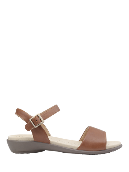 Hotter Tropic Leather Strappy Sandals, Rich Tan, Rich Tan
