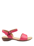 Hotter Tropic Leather Strappy Sandals, Sunset Coral