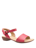 Hotter Tropic Leather Strappy Sandals, Sunset Coral
