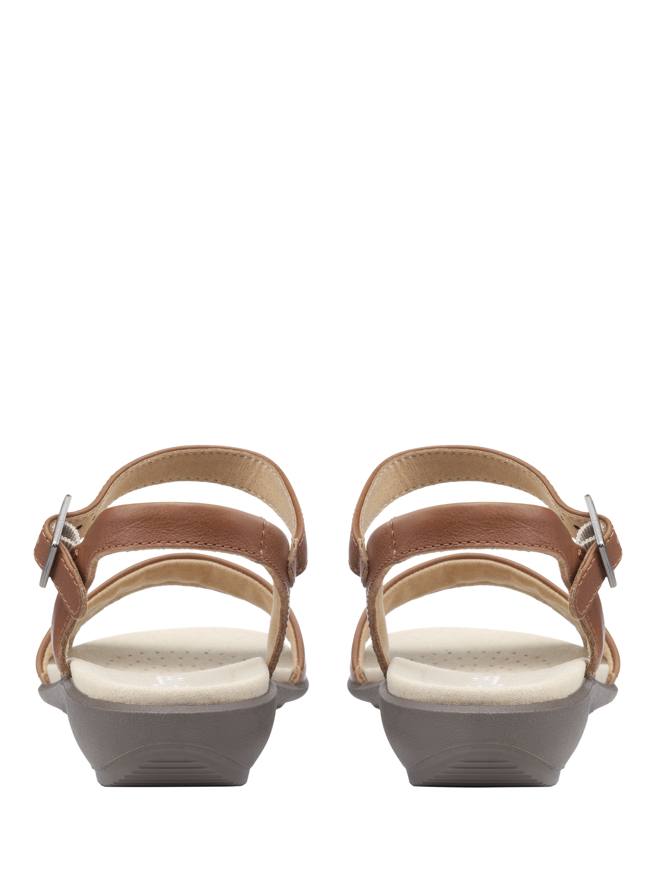 Product image 4 of 4, which shows Hotter Tropic Wide Fit Leather Sandals, Rich Tan, 3W