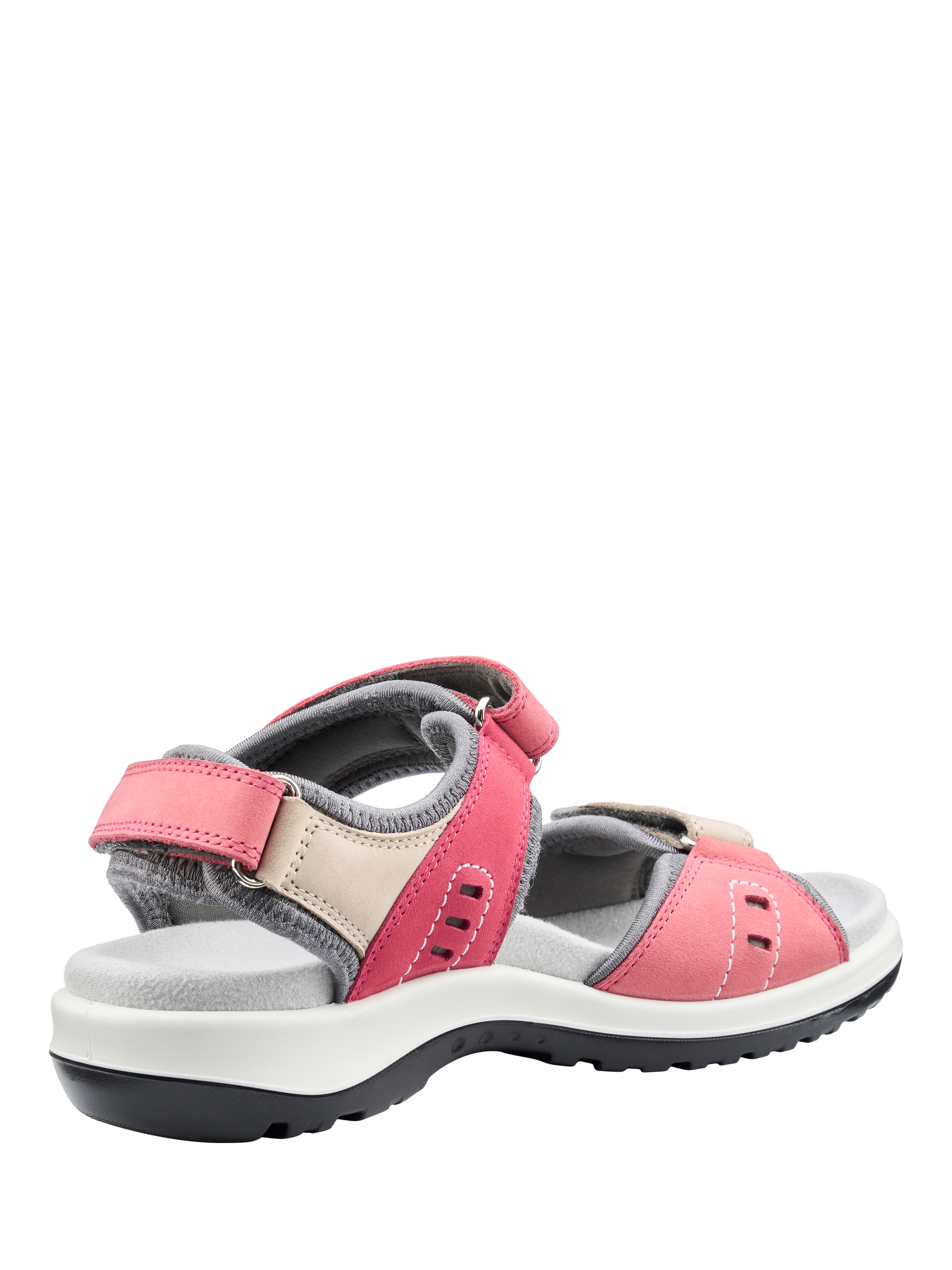 Product image 4 of 4, which shows Hotter Walk II Extra Wide Fit Nubuck Lightweight Walking Sandals, Tea Rose, 4XW
