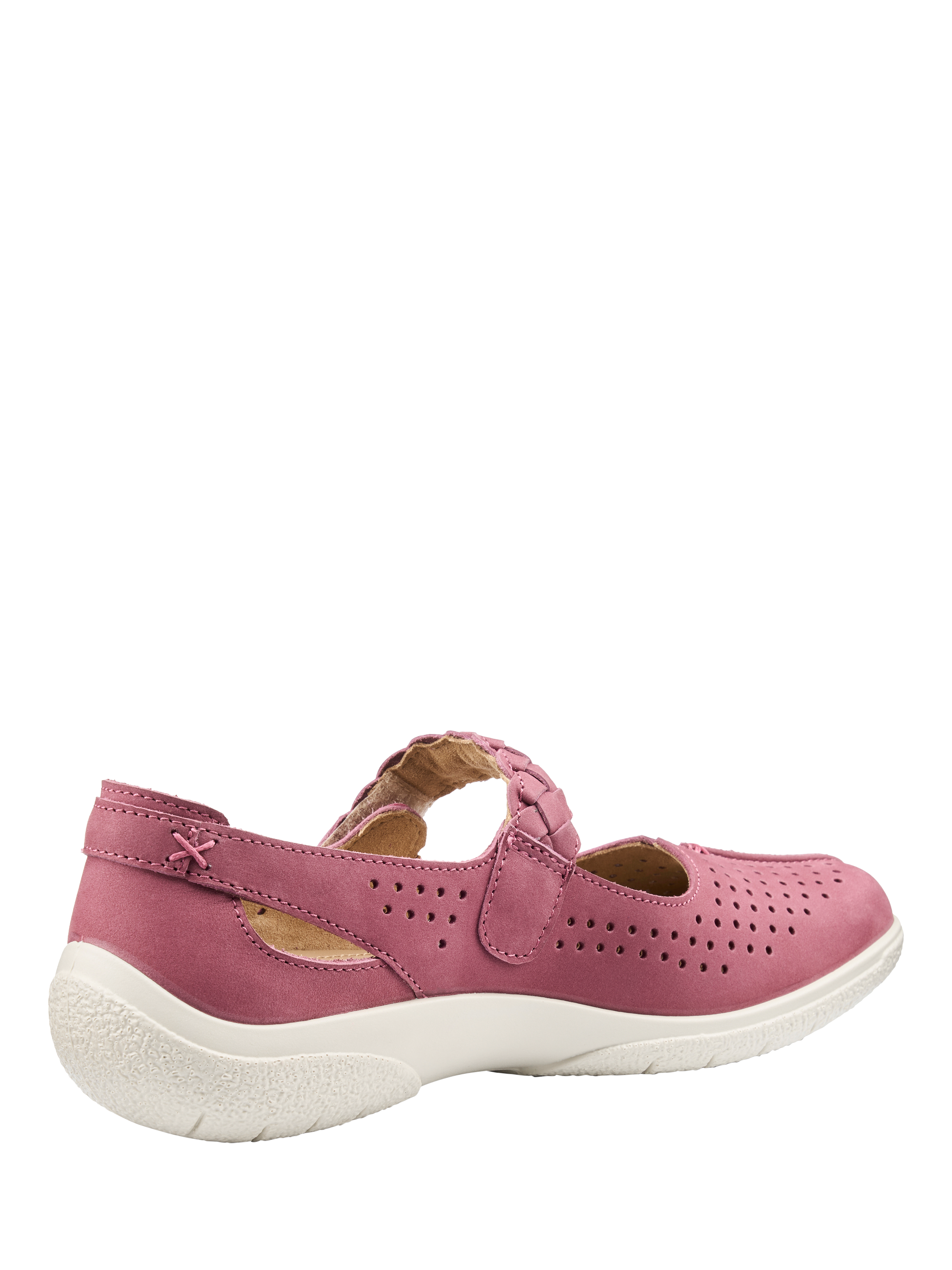 Product image 4 of 5, which shows Hotter Quake Nubuck Mary Jane Shoes, Dark Rose, 3