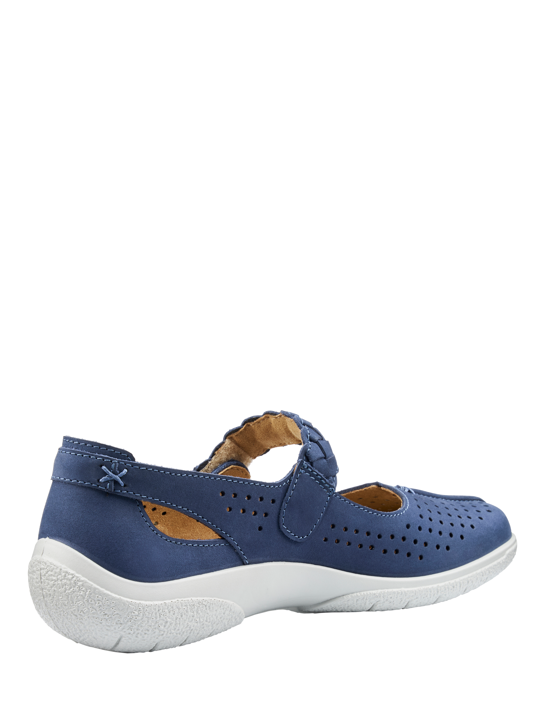 Product image 4 of 4, which shows Hotter Quake II Nubuck Leather Shoes, French Navy, 3