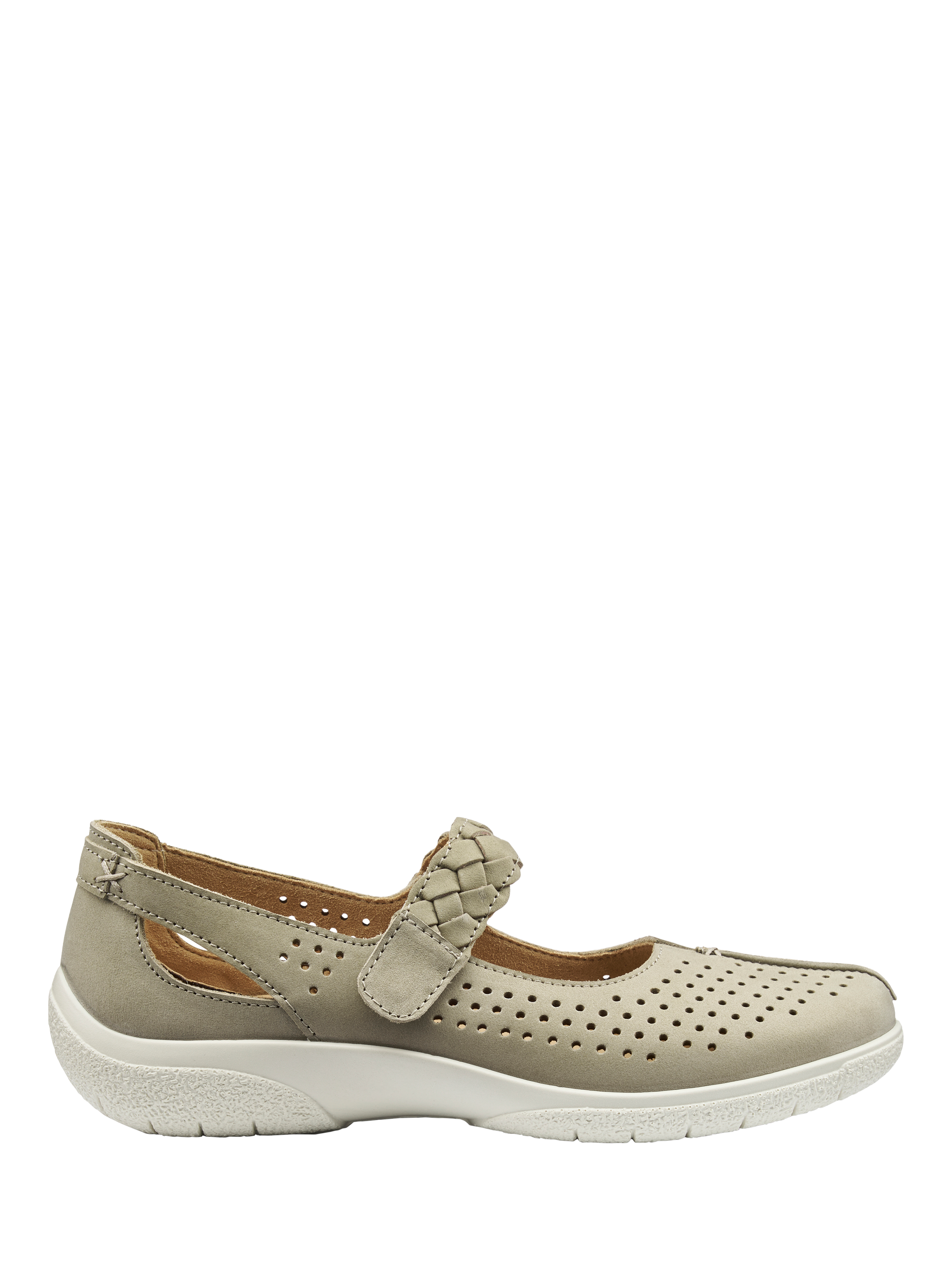 Product image 1 of 4, which shows Hotter Quake II Nubuck Leather Shoes, Moss, 3