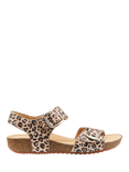 Hotter Tourist II Extra Wide Fit Classic Cork Wedge Sandals, Natural/Multi
