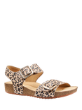 Hotter Tourist II Extra Wide Fit Classic Cork Wedge Sandals, Natural/Multi