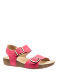 Hotter Tourist II Classic Cork Wedge Sandals, Sunset Coral