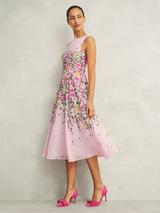 【Hobbs London】UK発 Romina Vネック 花 フローラル ワンピース Hobbs London】UK発 Romina Vネック 花 フローラル ワンピース