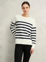 ホブズ HOBBS GRETA LUREX JUMPER （NAVY MULTI） Hobbs Greta Fair Isle Lurex Jumper, Navy/Multi