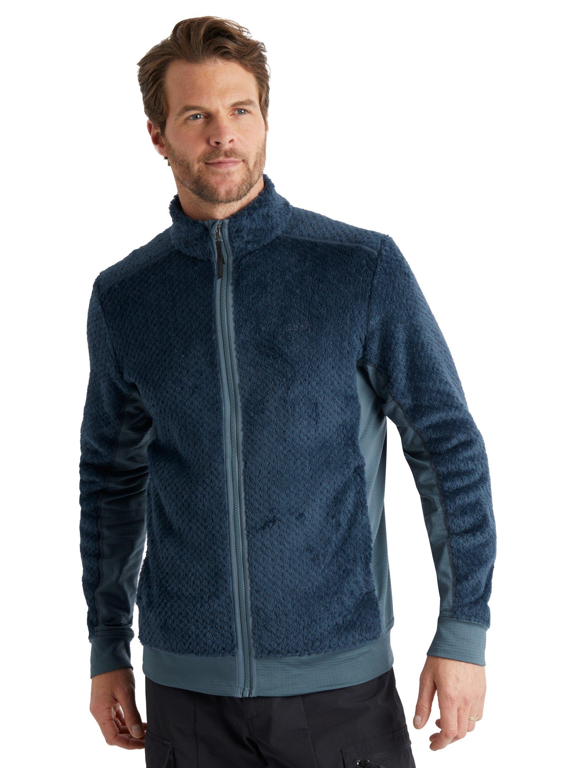 Product image 1 of 8, which shows Rohan Men's Komondor Fleece Top, Storm Blue/Grey, M