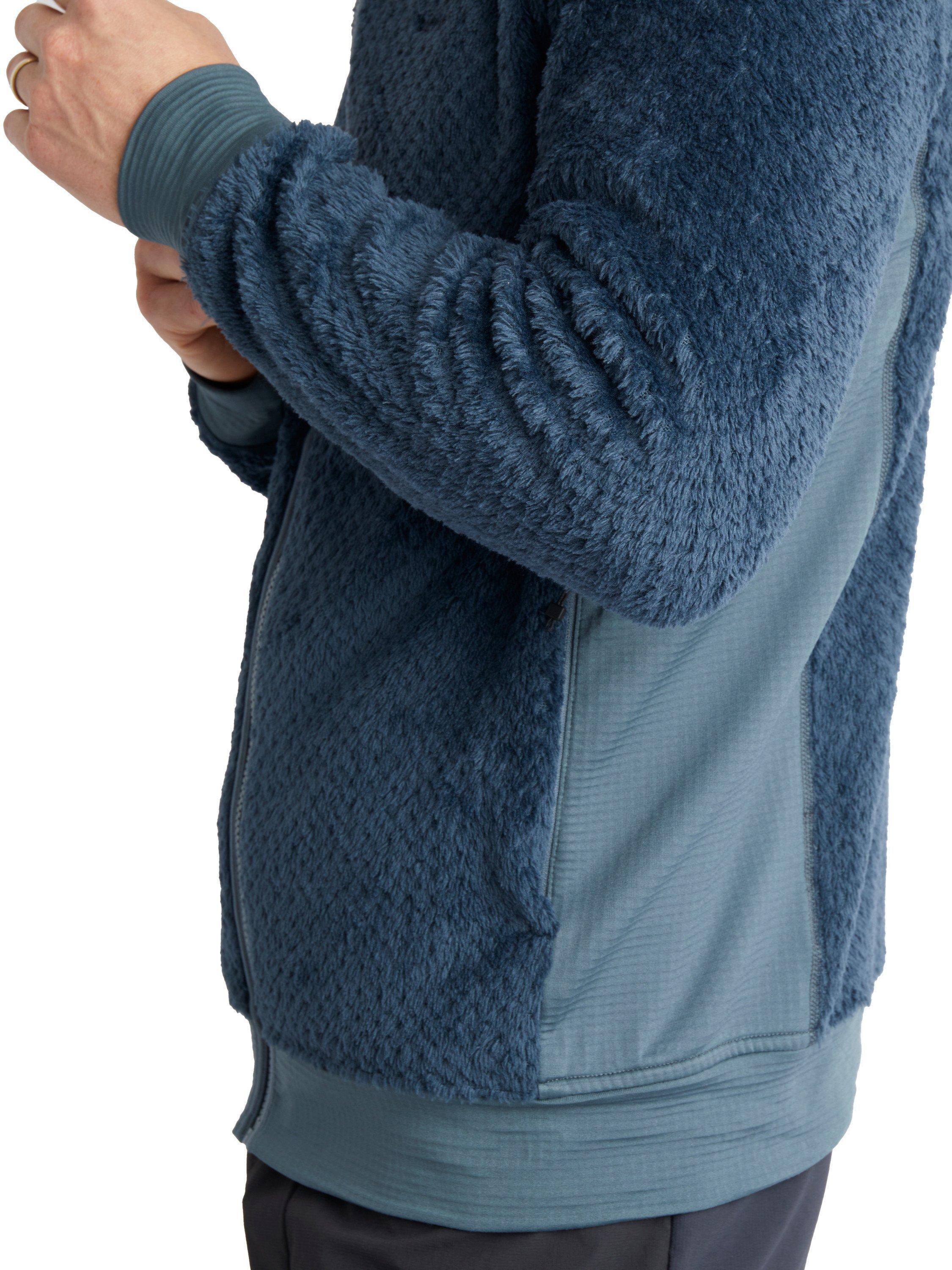 Product image 5 of 8, which shows Rohan Men's Komondor Fleece Top, Storm Blue/Grey, M